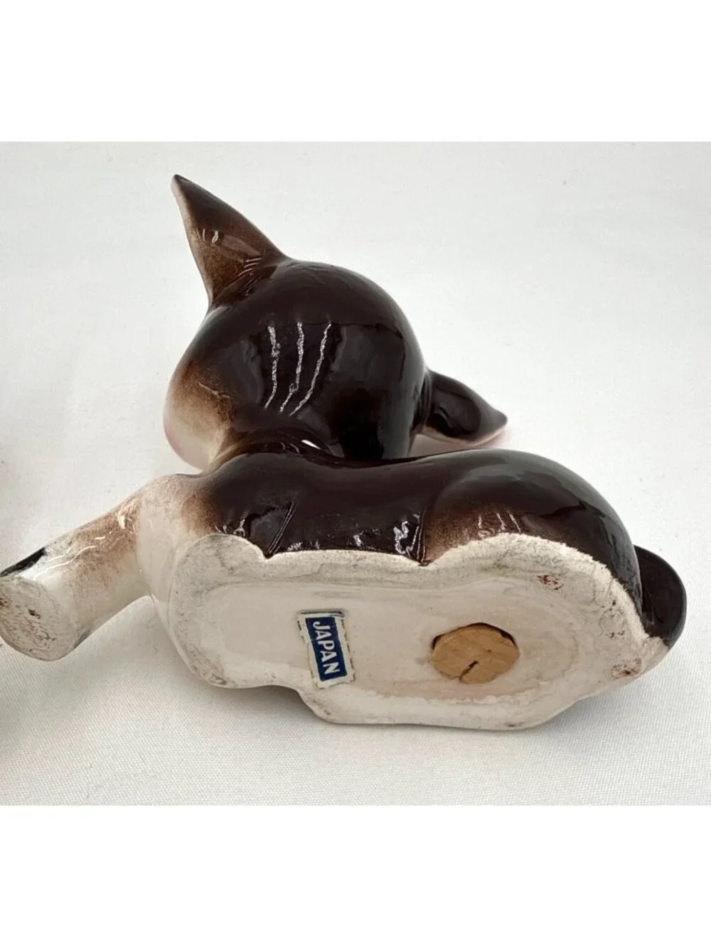 Vintage Ceramic Deer Salt & Pepper Shakers Brown Japan Retro Kitchen Decor